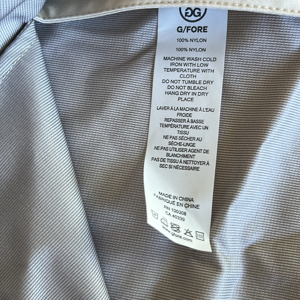 G/Fore Women's Water Resistant Anorak W/Removable Hood in Stone Size M NWT - Picture 10 of 13